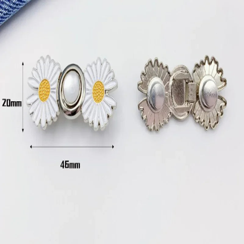 Verstellbare Jeans-Button-Pins - 2er Pack