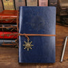 Vintage PU Leather Spiral Journal – Traveler's Notebook with Anchor Design