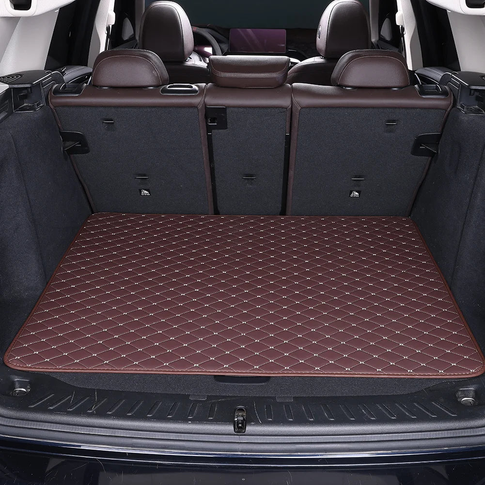 PU Leather Rhombus Pattern Car Trunk Mat