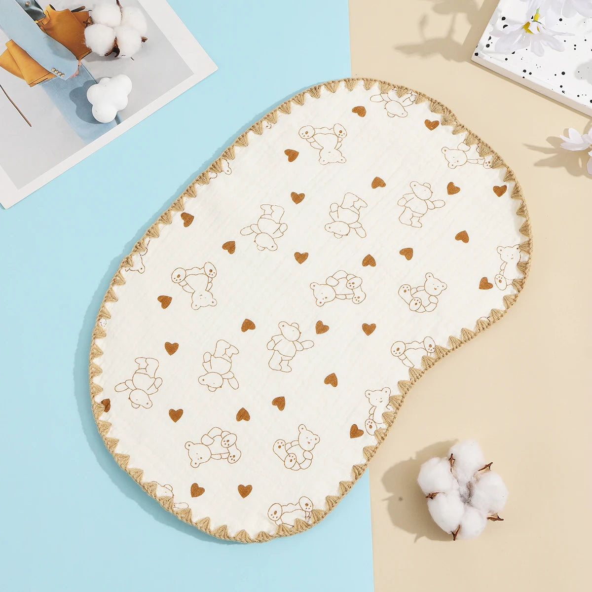 Cloud Soft Baby Pillow with Cotton Gauze Cover