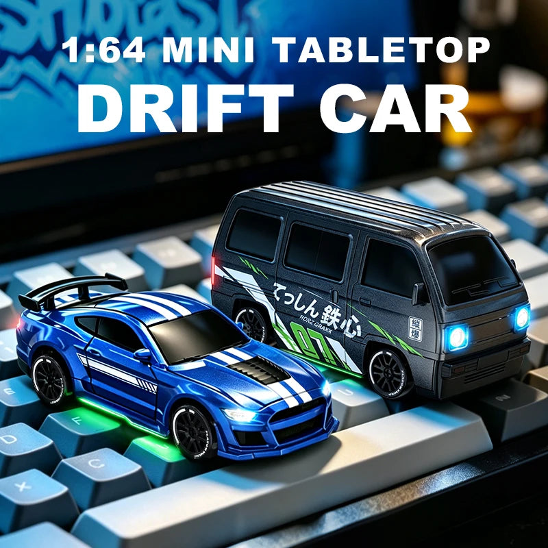 1:64 Scale 4WD Stunt RC Drift Car with Rechargeable Battery