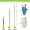 Extendable cleaning wand with various bar configurations shown in a vertical layout.