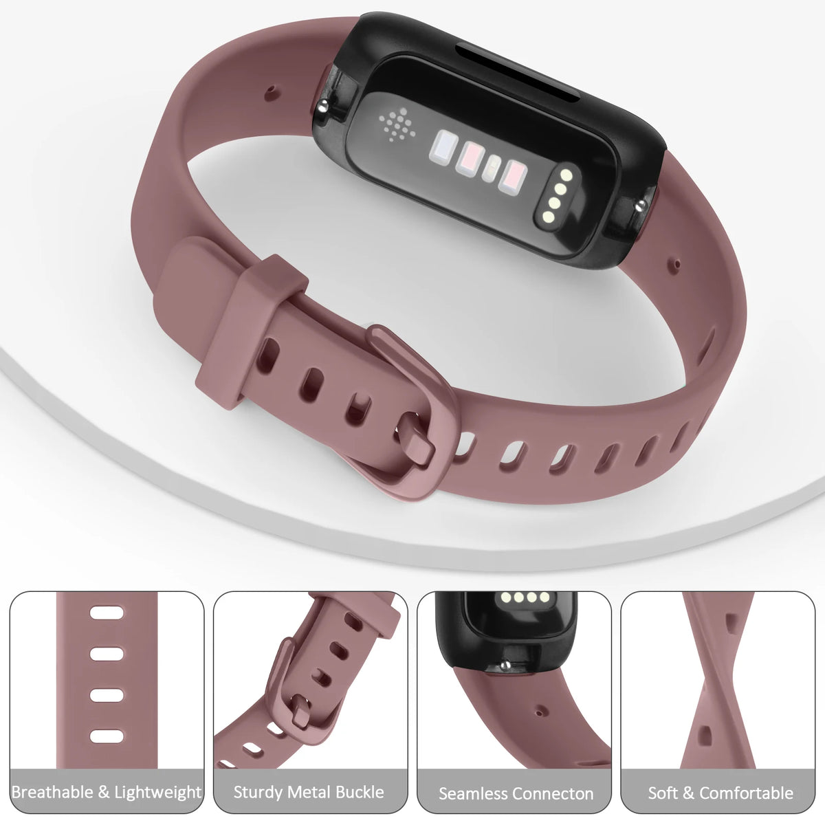 Soft Silicone Replacement Band for Fitbit Inspire 2 & 3