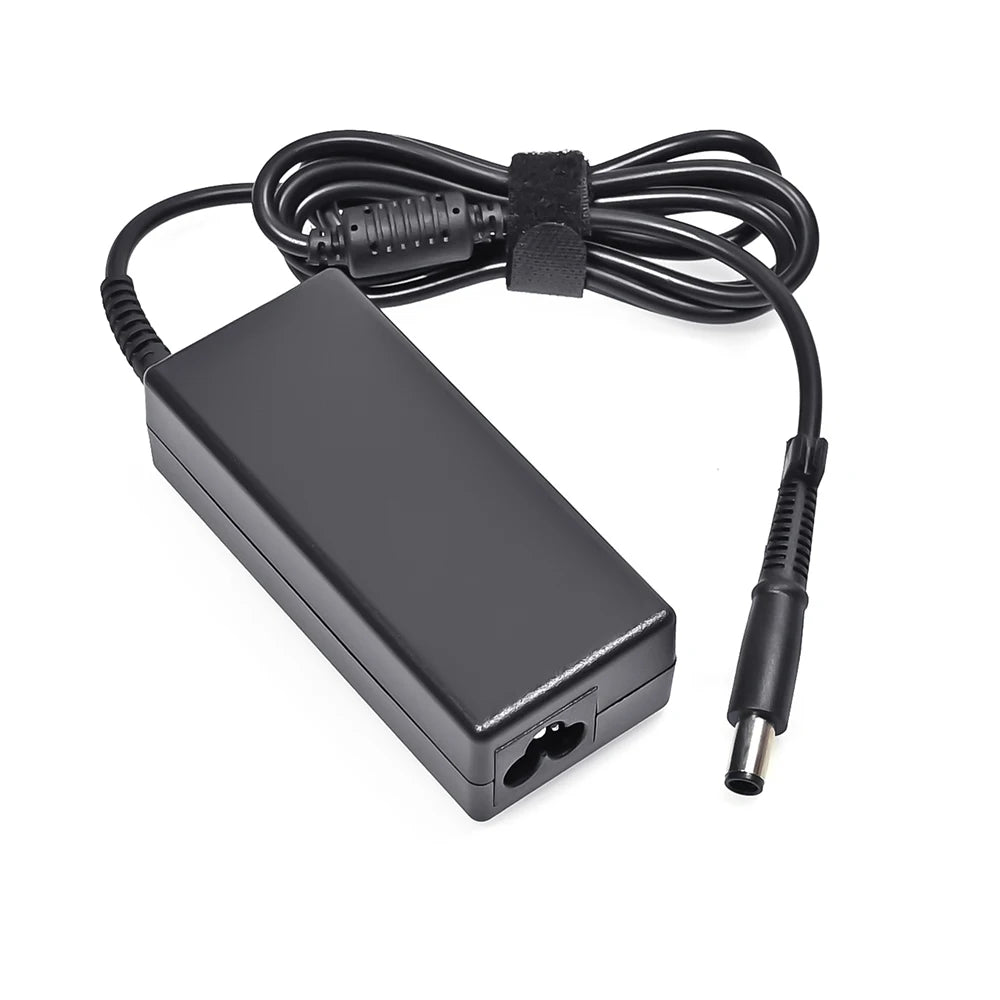 Adaptateur secteur noir haute performance avec câble et fiche pour ordinateurs portables