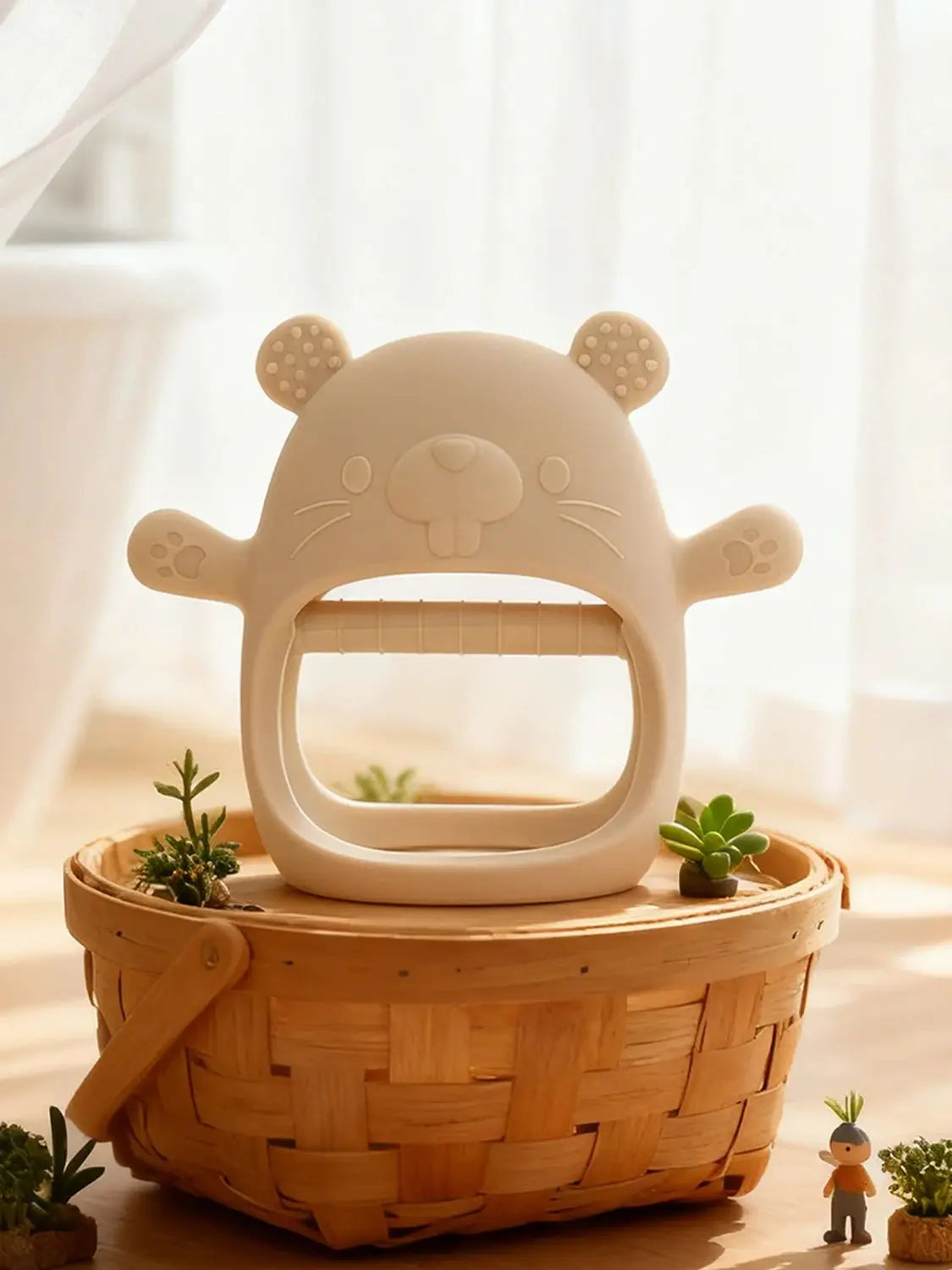 Silicone Baby Teething Mitten with Anti-Drop Wristband