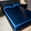 Luxury Satin Fitted Sheet Set with Pillowcases