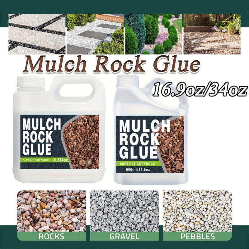 Mulch & Gravel Lock Adhesive for Paths, Patios, and Garden Borders