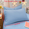 Matte Solid Color Pillowcase with Envelope Closure
