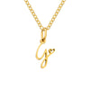 Collier avec Lettre Initiale et Pendentif Cœur