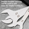 Ultra-Thin Dual-End Open Wrench for Tight Spaces