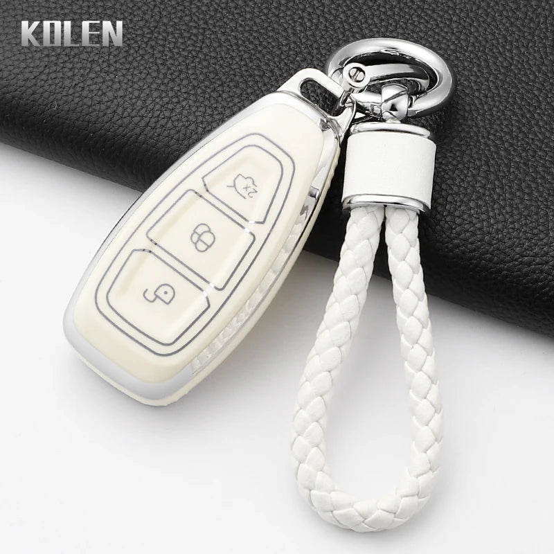 Silicone Car Key Fob Cover for Ford Focus, Mondeo, Fiesta, Kuga, and More