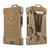 Slim Aluminum RFID Blocking Wallet with ID Window and Money Clip