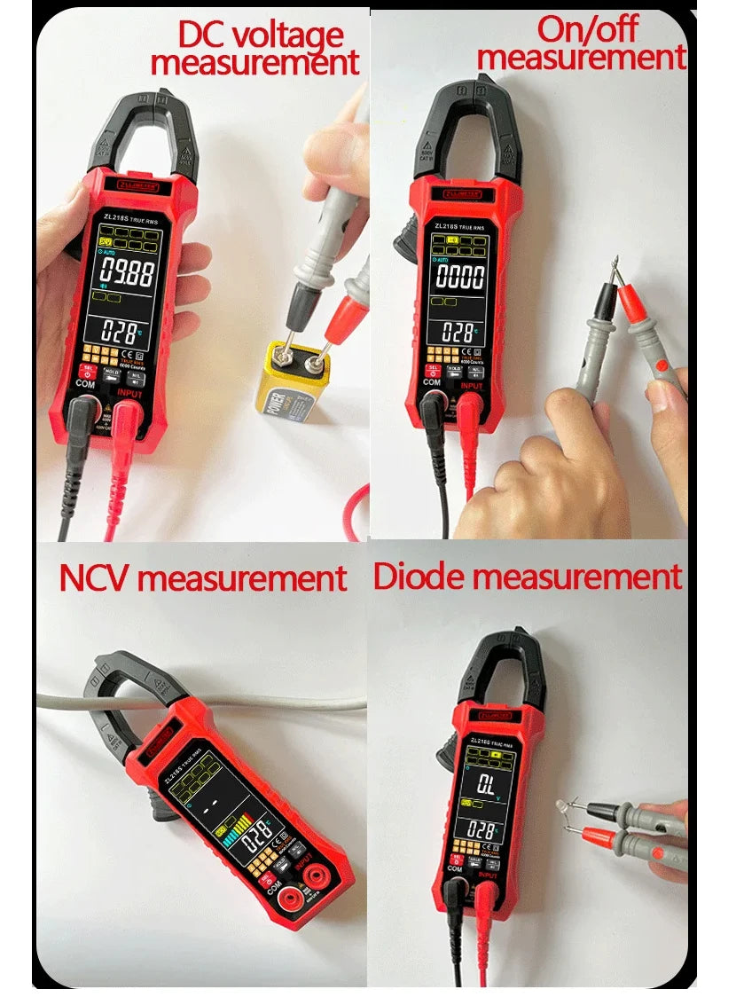 Professional Digital Clamp Meter with 600A AC/DC Range