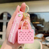 Silicone Beach Basket Keychain Charm