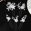 Elegant Floral Hair Stick — Pearl Flower Hairpin for Weddings & Parties