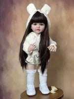 Lifelike Reborn Baby Girl Doll with Soft Silicone Body