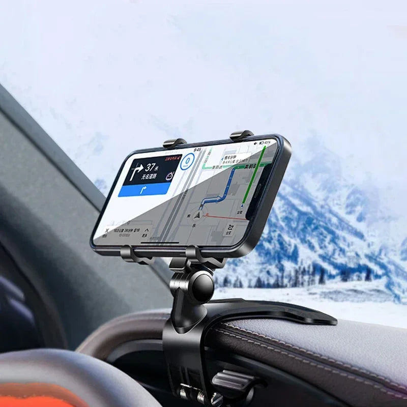 360° Rotating Car Phone Mount – Universal Dashboard Holder