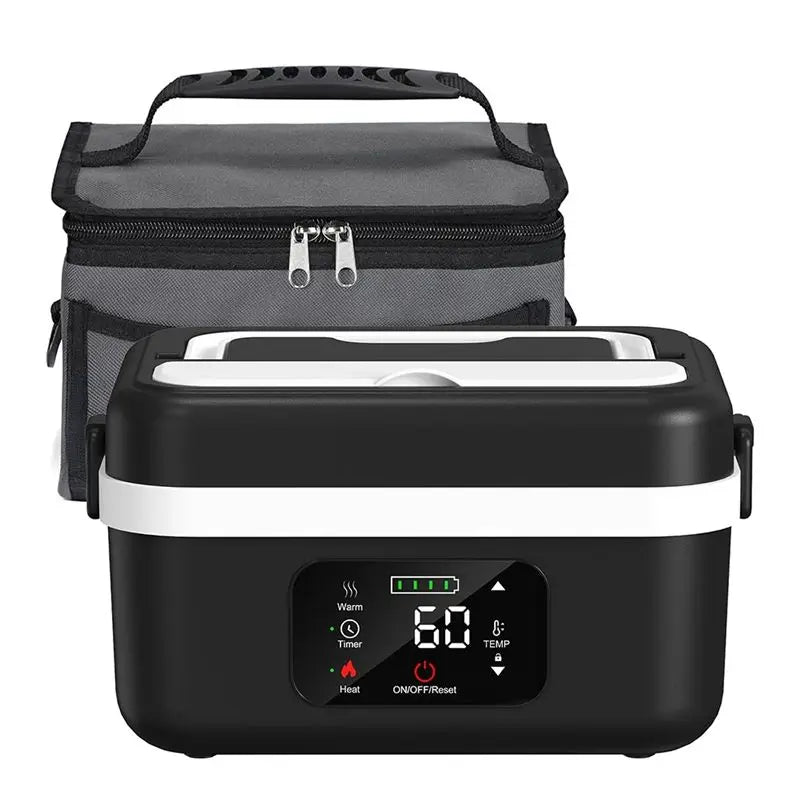 Cordless Heated Lunch Box with Rechargeable Battery