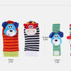 Soft Plush Baby Rattle Wrist and Foot Socks Set for Newborns