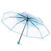 Clear Bloom Folding Umbrella with Floral Print