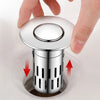 Brass Sink Drain Strainer with Removable Hair Catcher