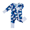 Eco-Friendly Bamboo Baby Romper with Zipper Closure