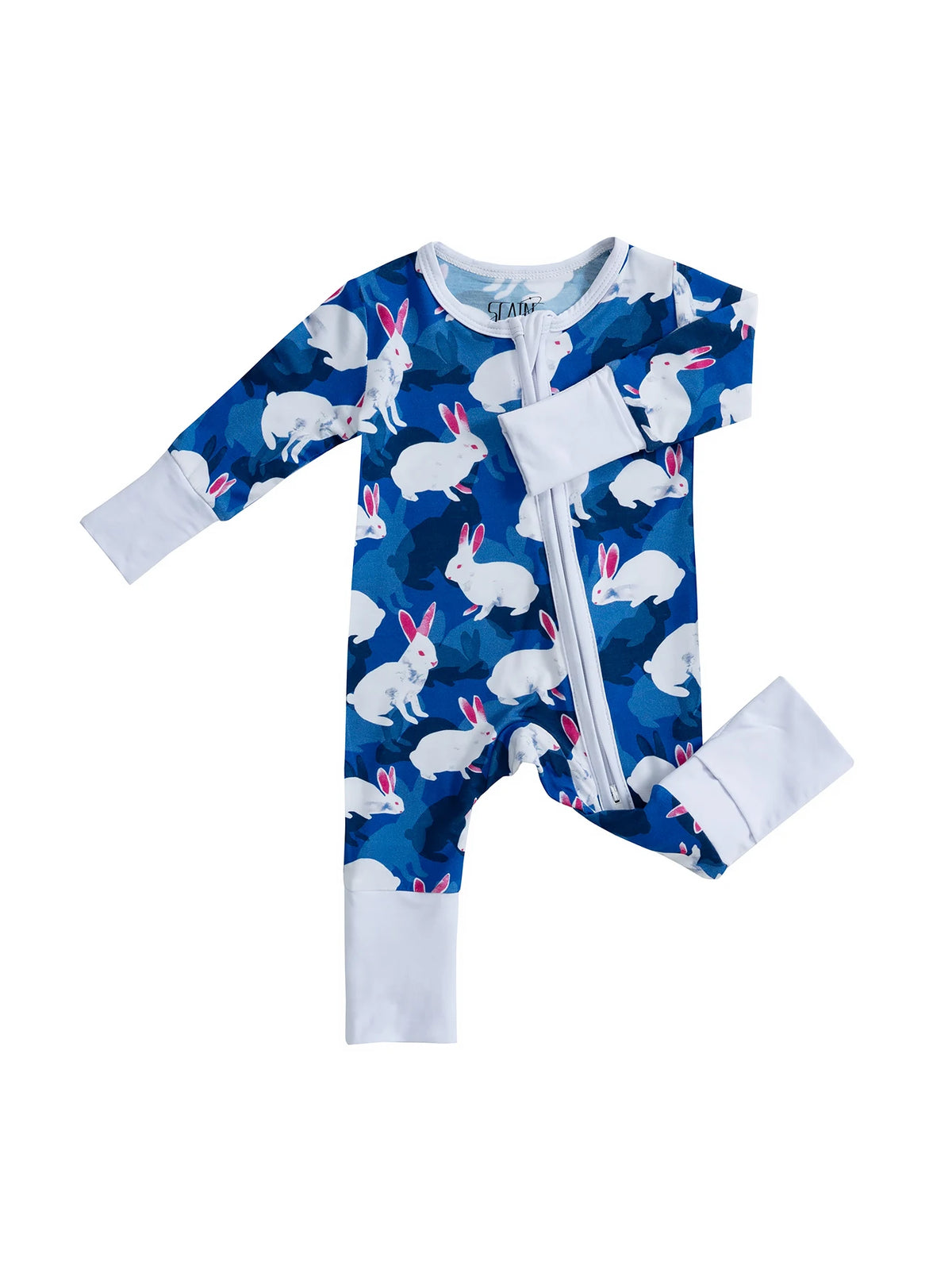 Eco-Friendly Bamboo Baby Romper with Zipper Closure