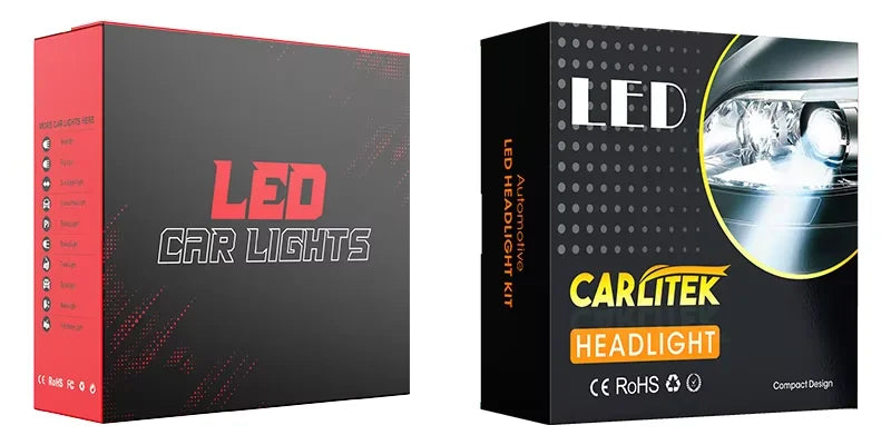 H7 LED Headlight Bulbs with Advanced Cooling (2-Pack)