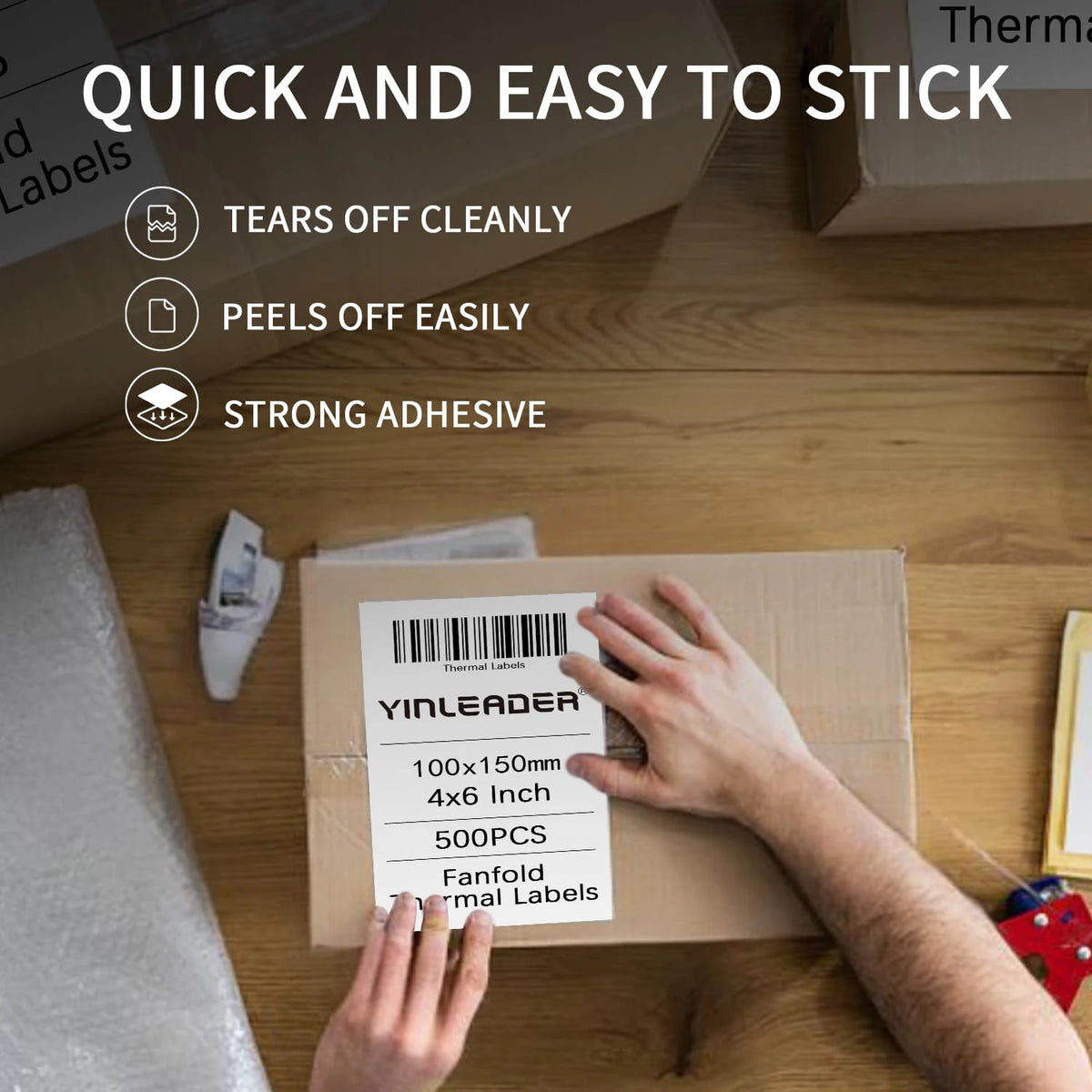 4x6 Inch Thermal Label Paper for Shipping and Barcode Printing