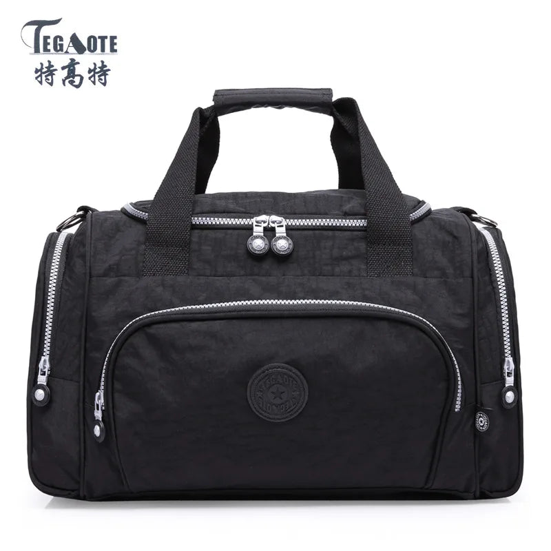 Lightweight Nylon Travel Duffle Bag for Women