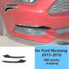 Black ABS plastic trim kit for Ford Mustang 2015-2018 vehicle headlight area