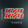 KYB Fork Suspension Decal Stickers for Motorcycles (2-Pack)