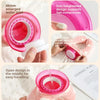 Pink reusable U-shaped neck wrap with enlarged water inlet and pants-style jacket design
