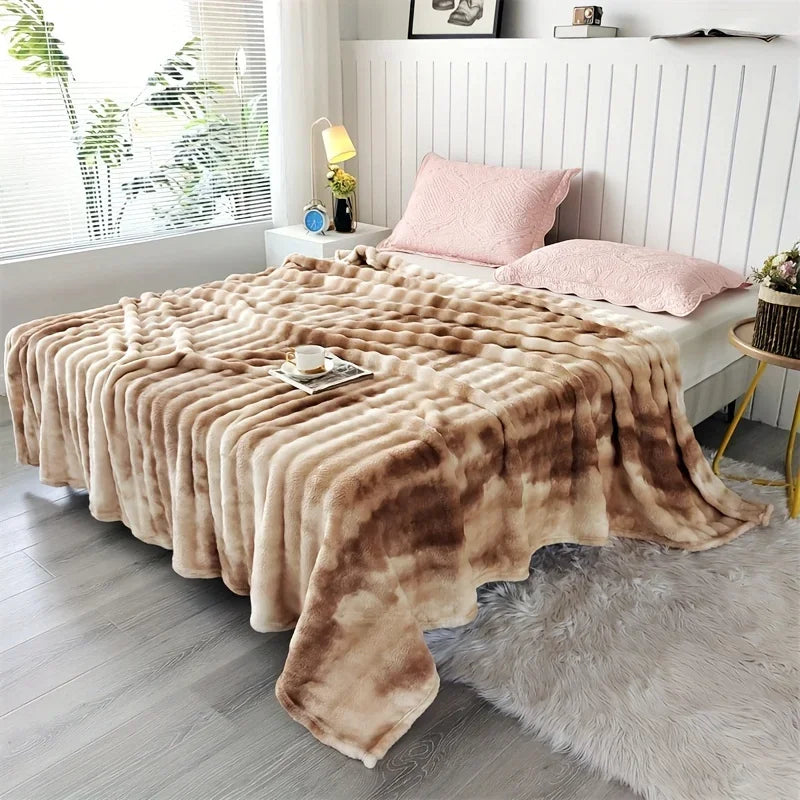 Couverture en fausse fourrure ultra-douce