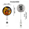 Cute Cat Acrylic ID Badge Reel with Retractable Clip