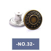 No-Sew Replacement Jeans Buttons - 17mm Metal Snap Buttons