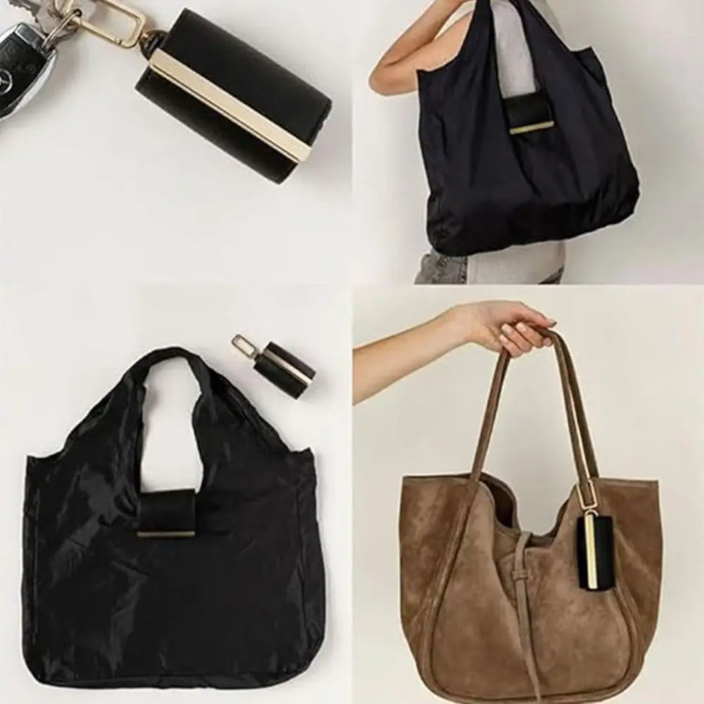 Compact Keychain Tote Bag – Foldable & Reusable Shopping Bag