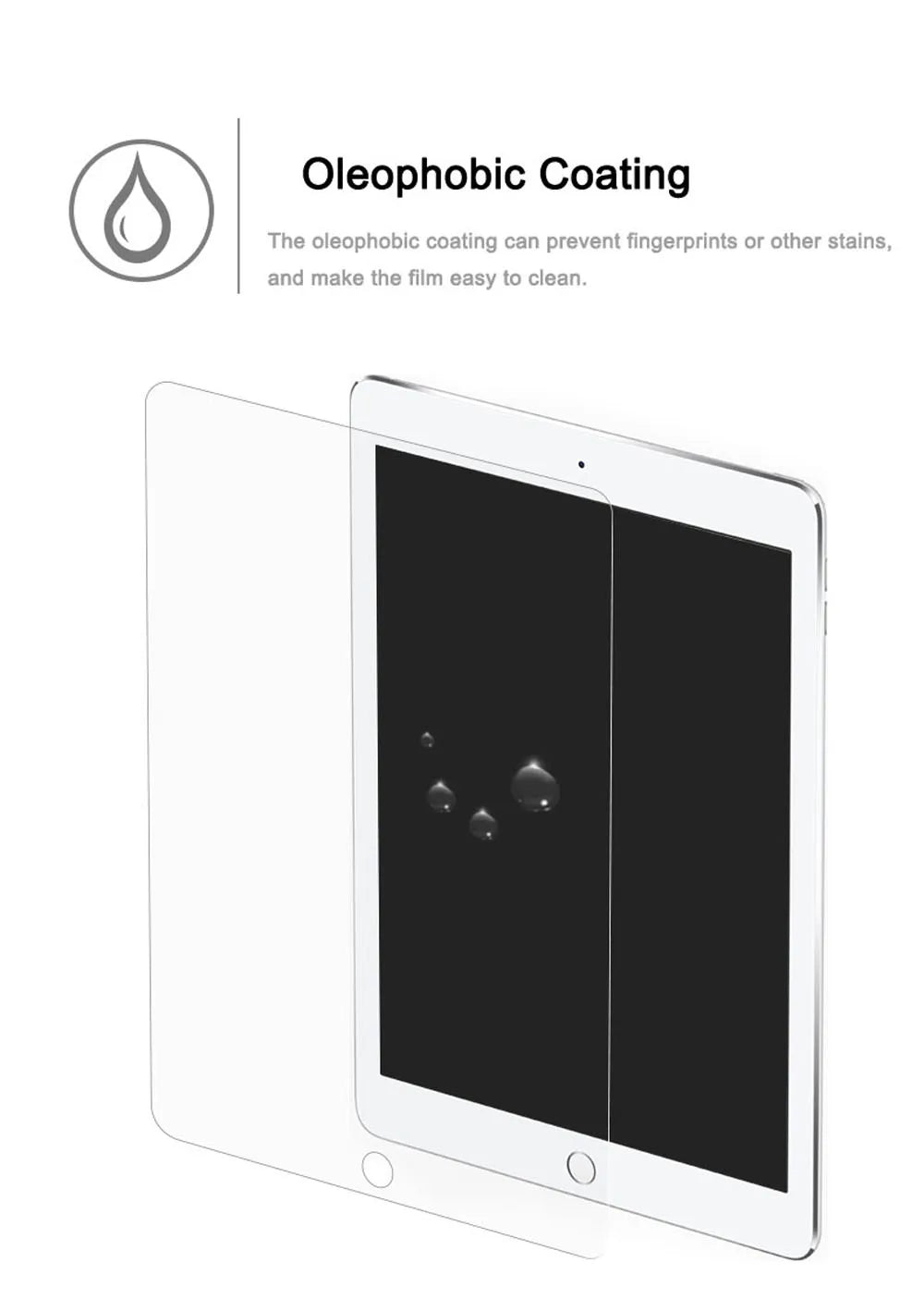HD Tempered Glass Screen Protector for iPad (2-Pack)