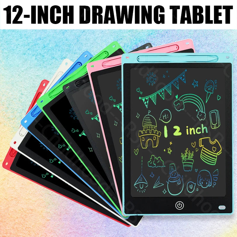 12-Inch LCD Writing Tablet for Kids – Reusable Electronic Drawing Board
