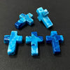 Natural Stone Cross Pendant Charm for Jewelry Making