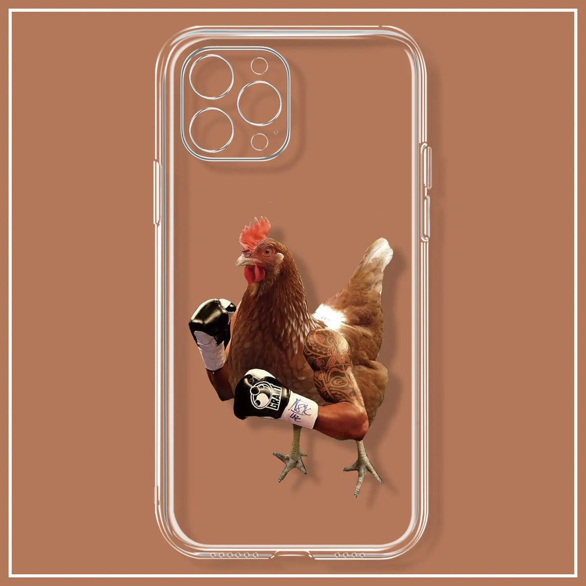 Funda de Silicona para Teléfono con Pato y Pollo
