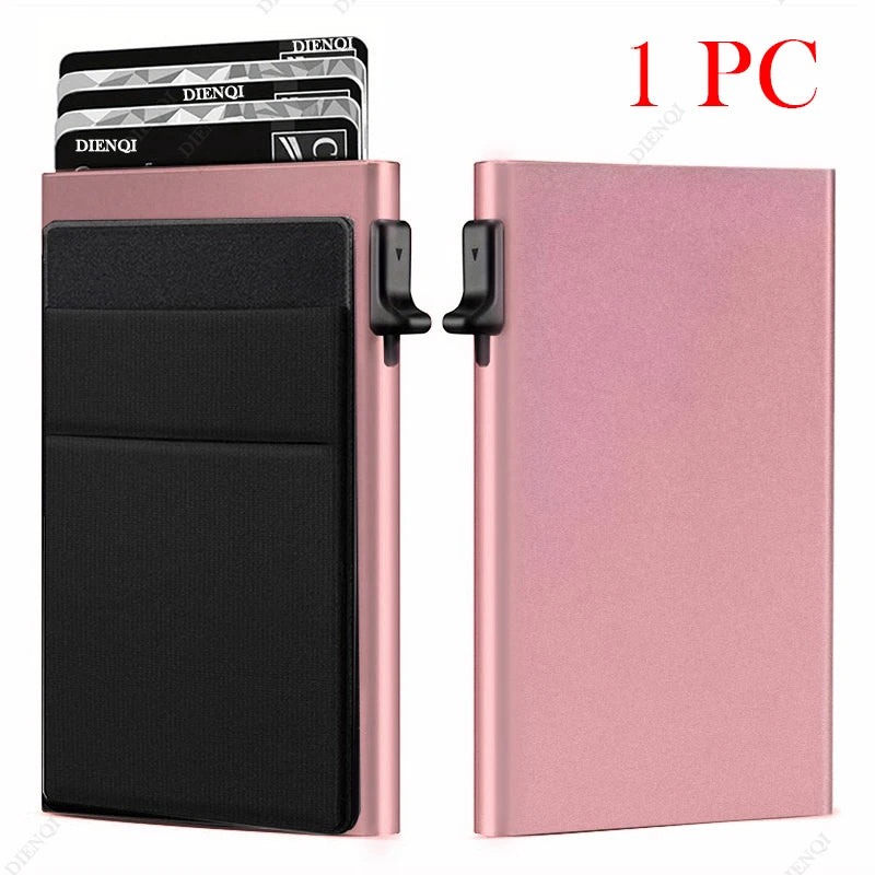 Minimalist RFID-Blocking Metal Card Wallet