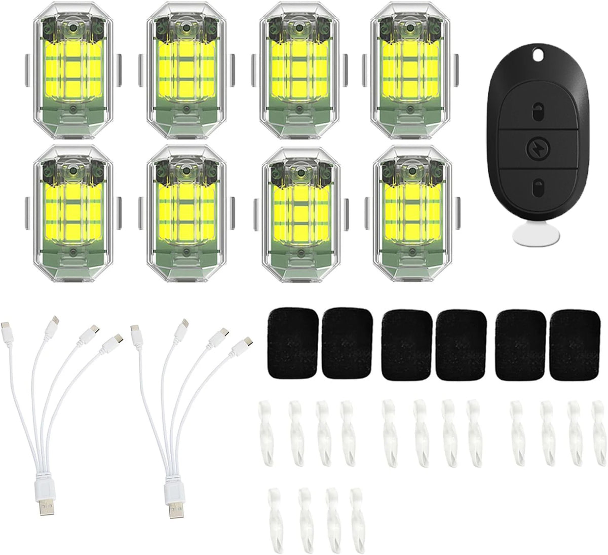 Wireless LED Strobe Light with Remote Control for Vehicles