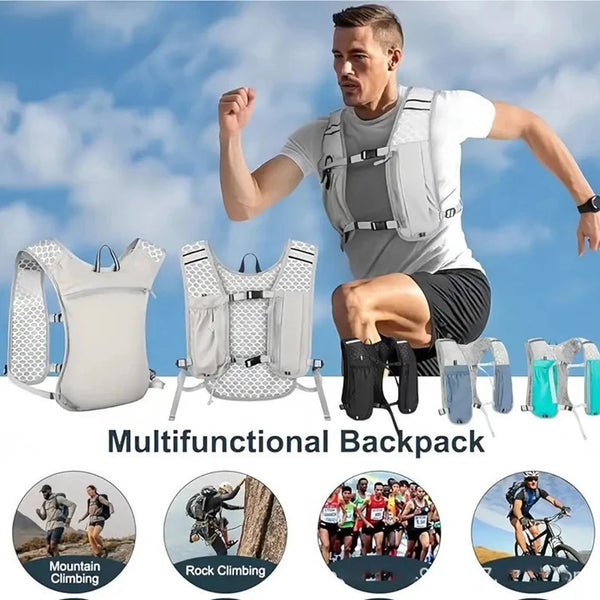 Gilet de Running Léger avec Poche d'Hydratation