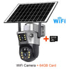 Dual-Lens Solar Security Camera with 4K Night Vision
