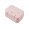Smiley Face Lidded Soap Dish for Bathroom & Travel
