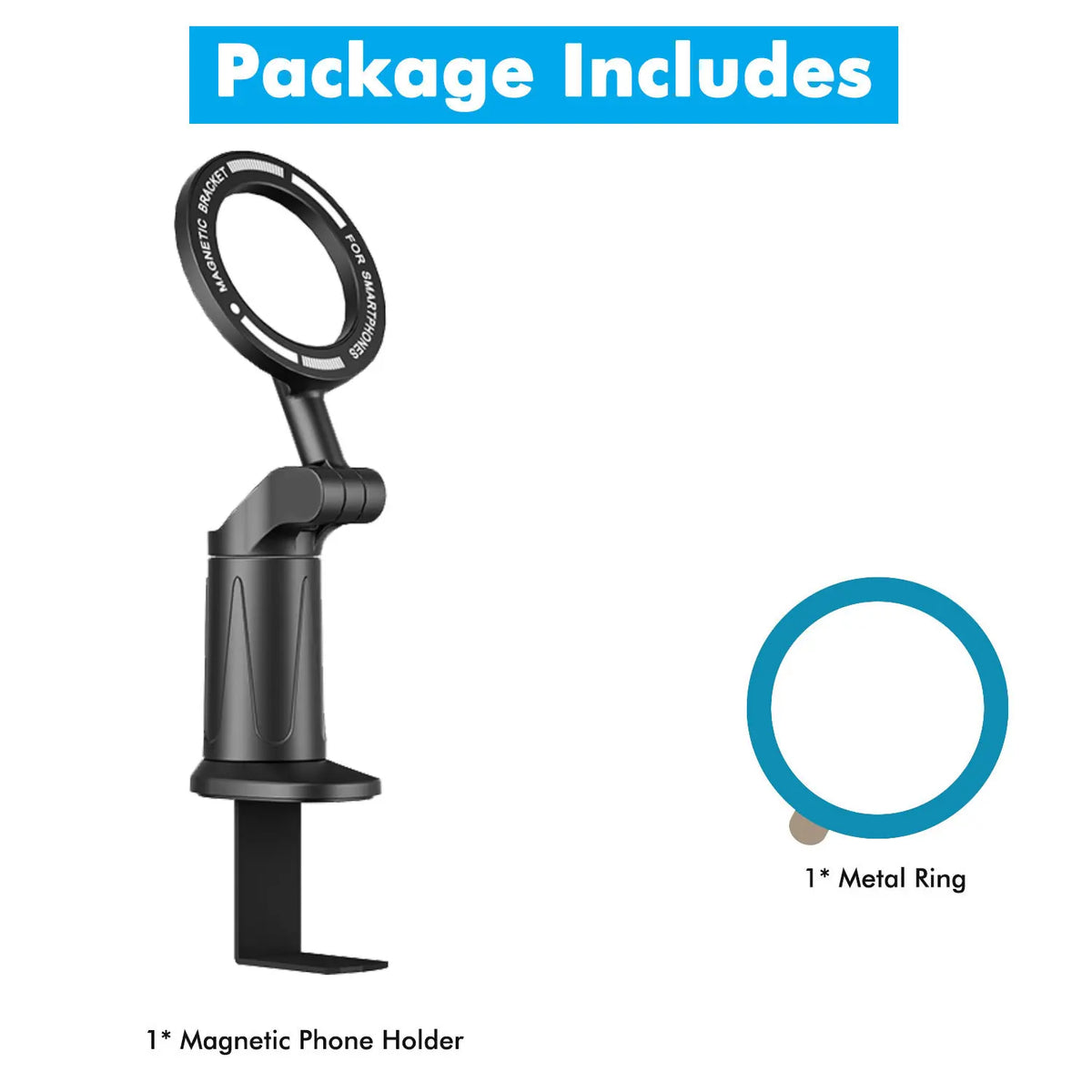 Magnetic Phone Holder for Travel and Desktop