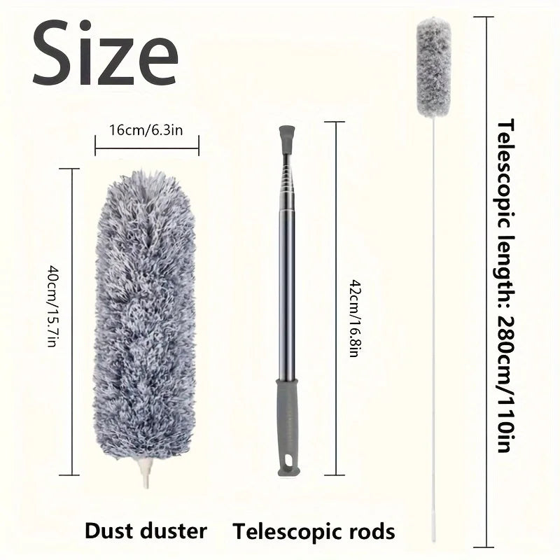 Extra-Long Retractable Duster with Flexible Head