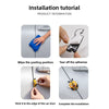 Installation tutorial showing how to apply a 3D cartoon bee door edge protector to the car door.
