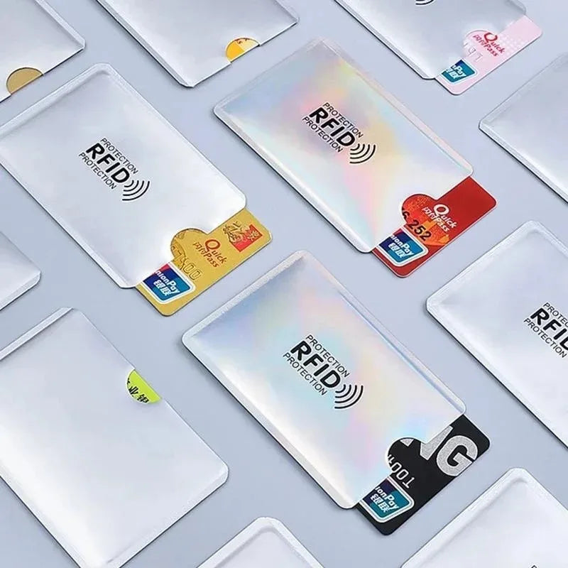 RFID Blocking Card Sleeves (5-Pack) - Anti-Scan & Scratch Protection